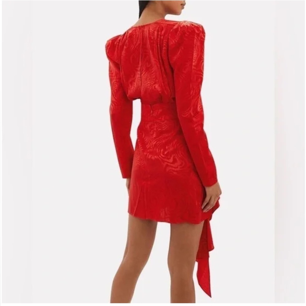 Ronny Kobo Collection Vibrant Red Asymmetrical Dress - Picture 2 of 13